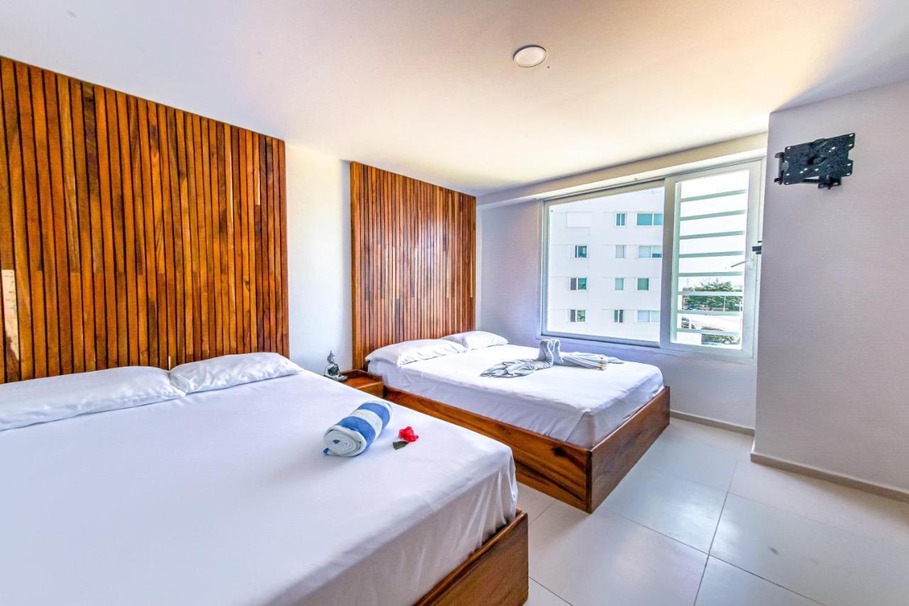 Beachfront Luxury Apartments 칸쿤 외부 사진